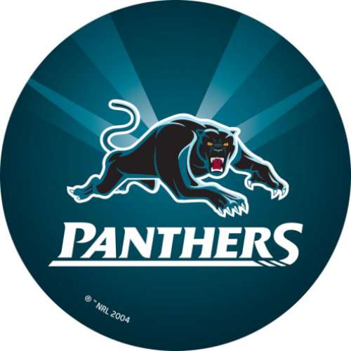 Panthers NRL Edible Icing Image - Round - Click Image to Close
